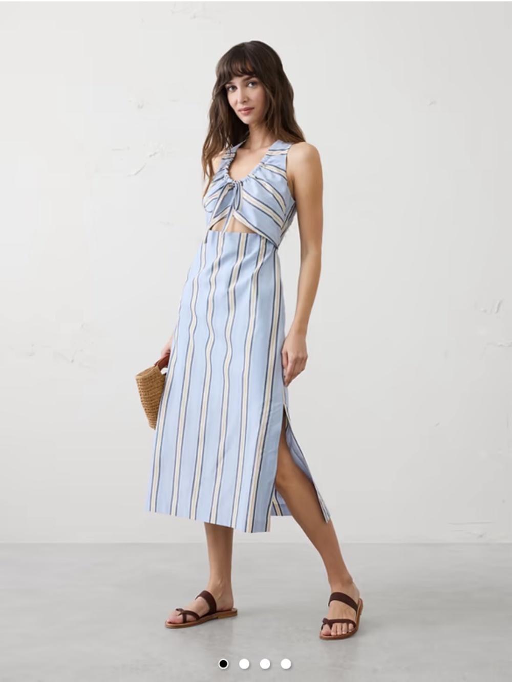 Cutout midi dress